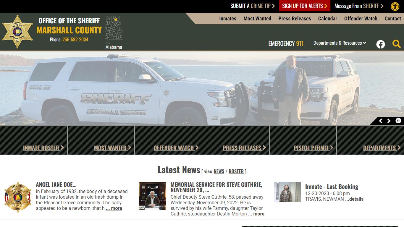 Inmate Roster - Marshall County Sheriff's Office